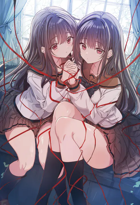 插画收藏：廃墟の二人_133906974