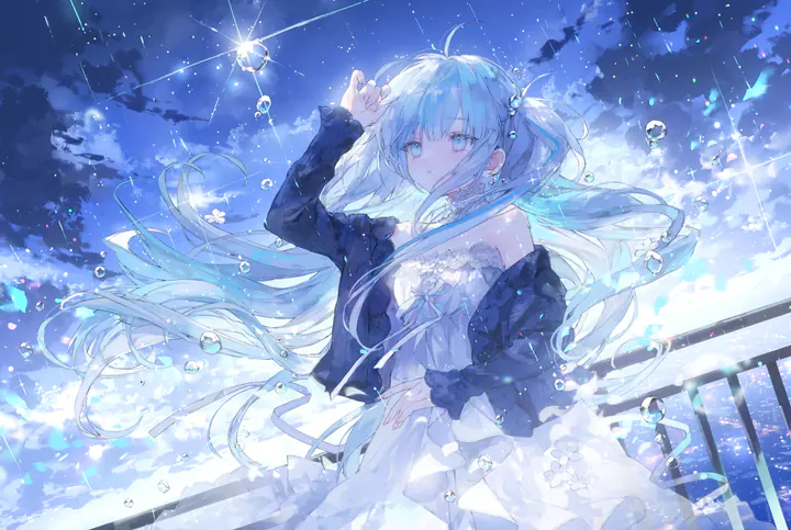 插画收藏：雨雫とプレアデス_136551599